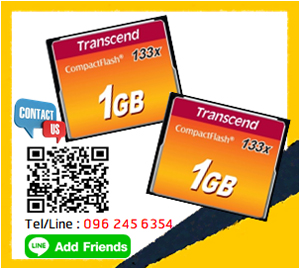 [ขาย จำหน่าย ราคา] TransCend 1GB 133X Compact Flash Card (CF)