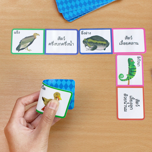 เกมโดมิโน เกมการวางภาพต่อปลาย ชุดแบ่งกลุ่มสัตว์ ET-581