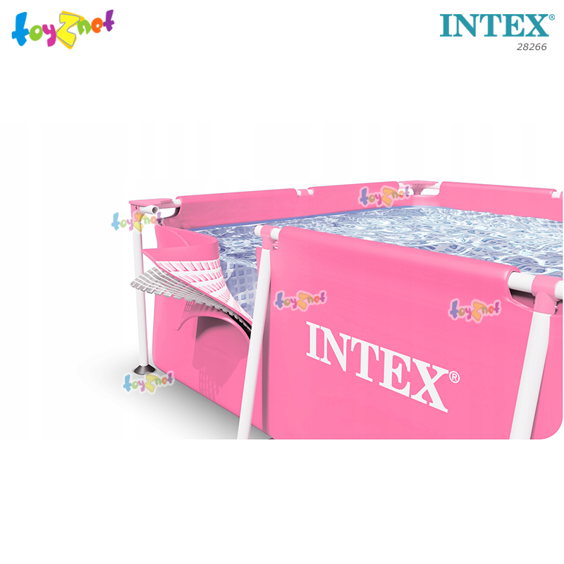 Intex Rectangular Frame Pool Pink 2.2x1.5x0.6 m No.28266