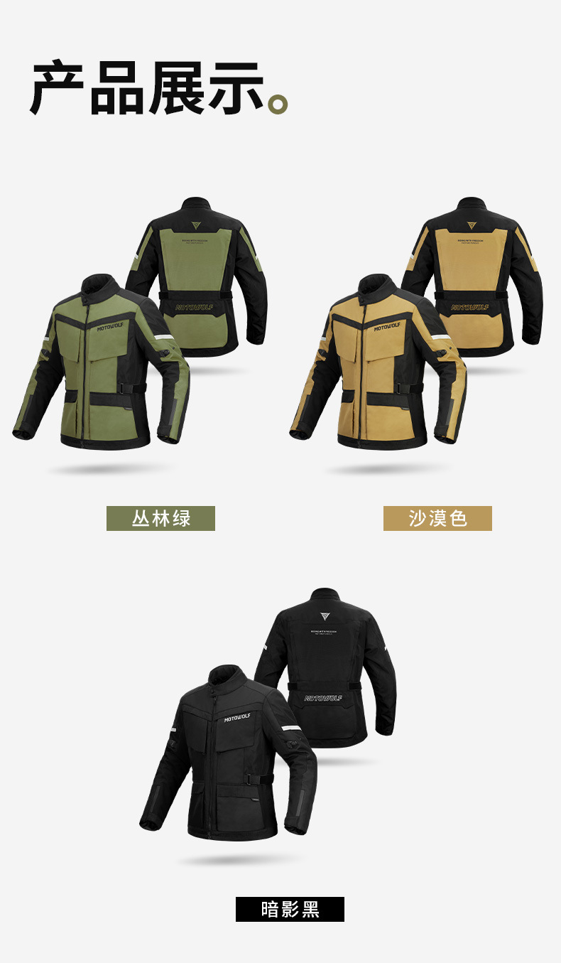 เสื้อการ์ดกันน้ำได้ MOTOWOLF JM3