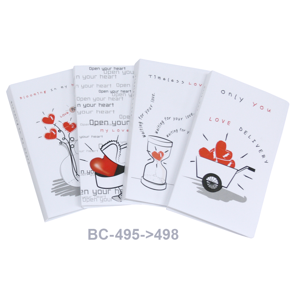 Card Book 60 Pockets with In My Heart Pattern Printed