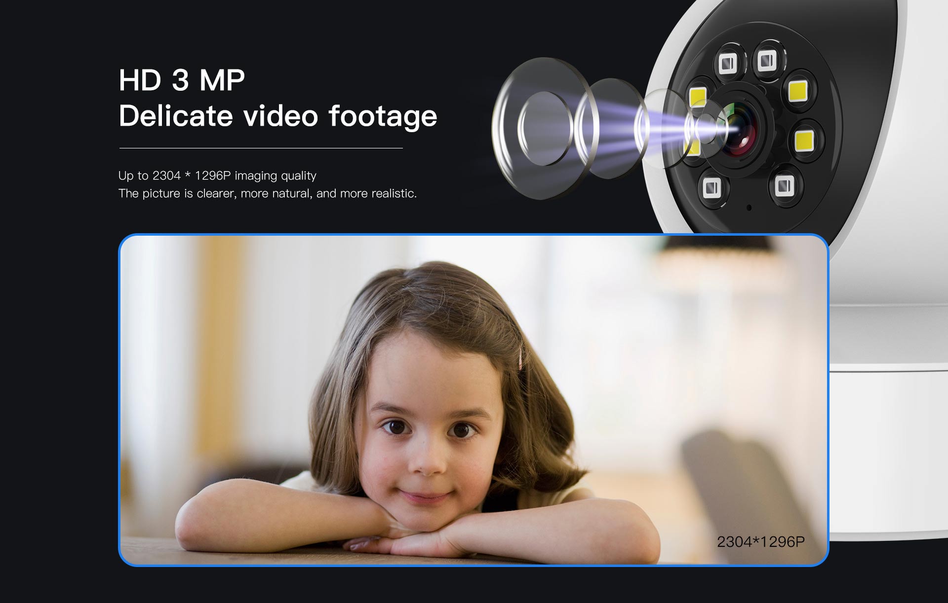 Vstarcam CS49L กล้องวงจรปิดระบบ IP WIFI 3 MP Color Night Vision มีไมค์และลำโพงในตัว BY BILLIONAIRE SECURETECH CS49L