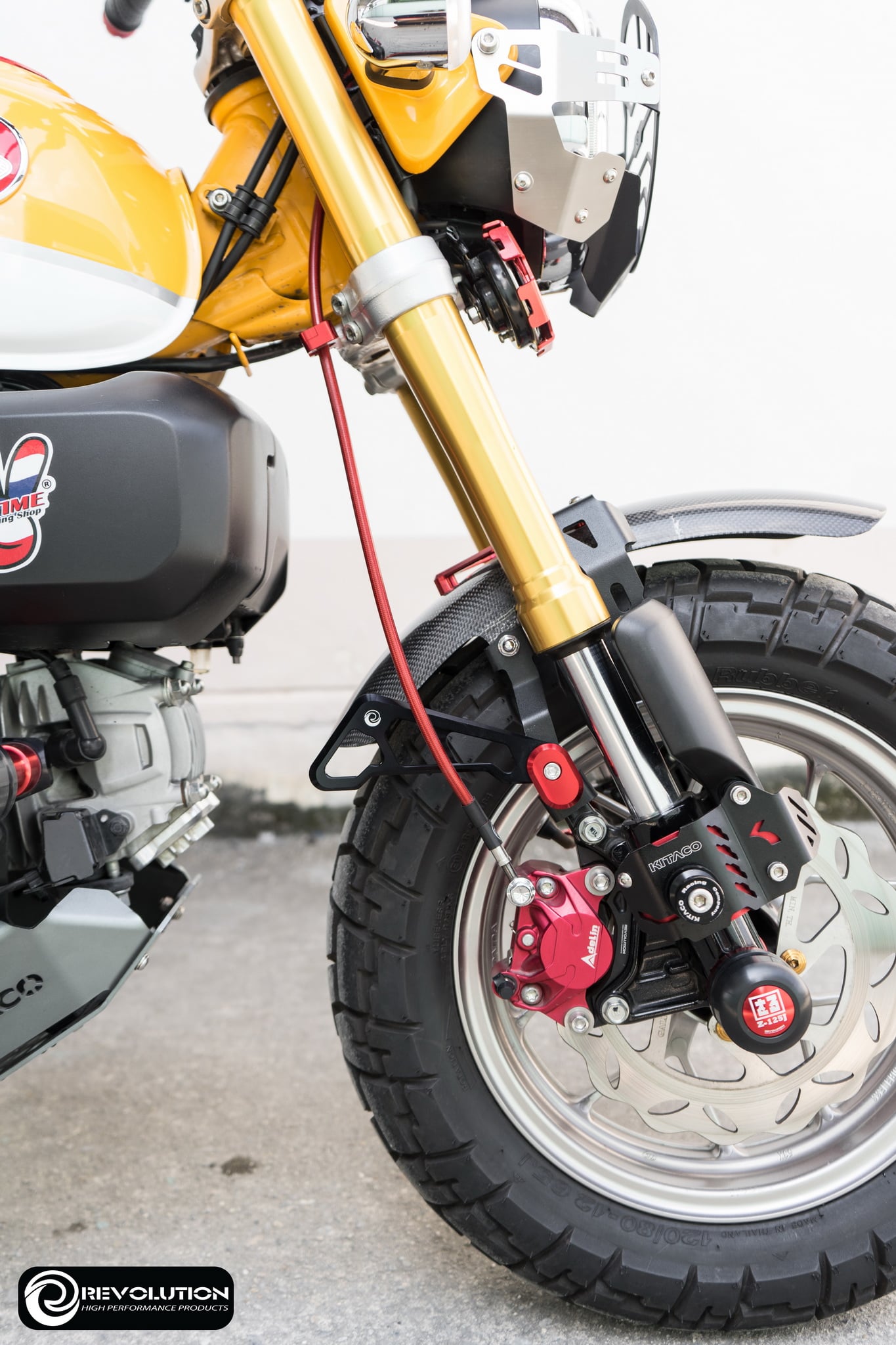 การ์ดกันสายดิสเบรคหน้า REVOLUTION MONKEY-125 ราคา780