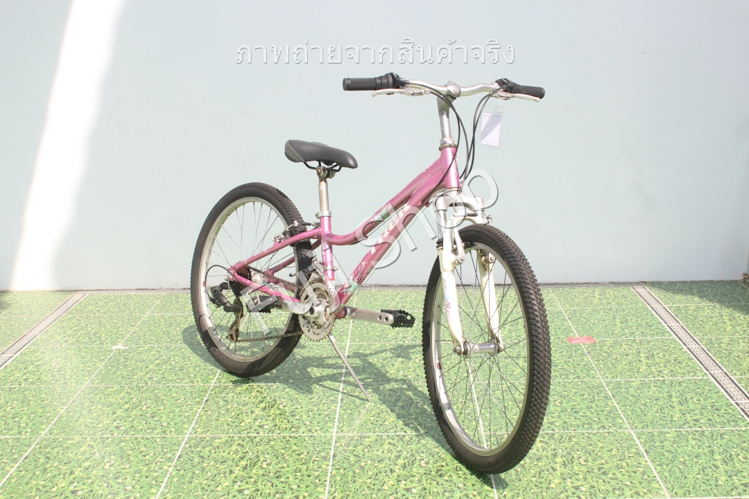 จักรยานเสือภูเขาญี่ปุ่น - ล้อ 24 นิ้ว - มีเกียร์ - อลูมิเนียม - มีโช๊ค - Trek MT200 - สีชมพู [จักรยานมือสอง]