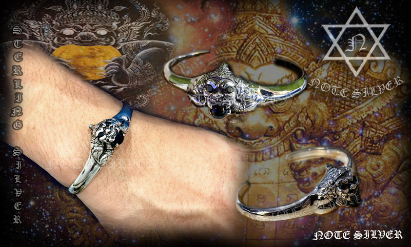 กำไลราหู เงินแท้ Sterling Silver 925 NSWB1686