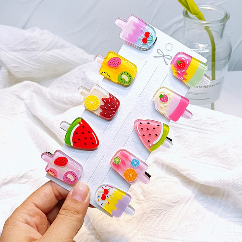 บ้านพลู🏠 กิ๊บติดผม 10 ชิ้น กิ๊บเด็ก น่ารัก กิ๊บ สีสดใส
