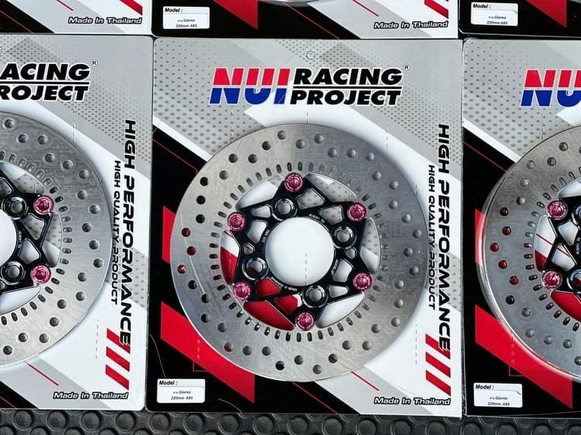 จานแท้ แต่งไส้ Nui racing สำหรับ Giorno + 🔥🔥 • ไส้ดำหมุดแดง • ไส้ดำหมุดส้ม • ไส้ดำหมุดชมพู • ไส้ดำหมุดเขียว • ไส้ดำหมุดน้ำเงิน ราคา2500