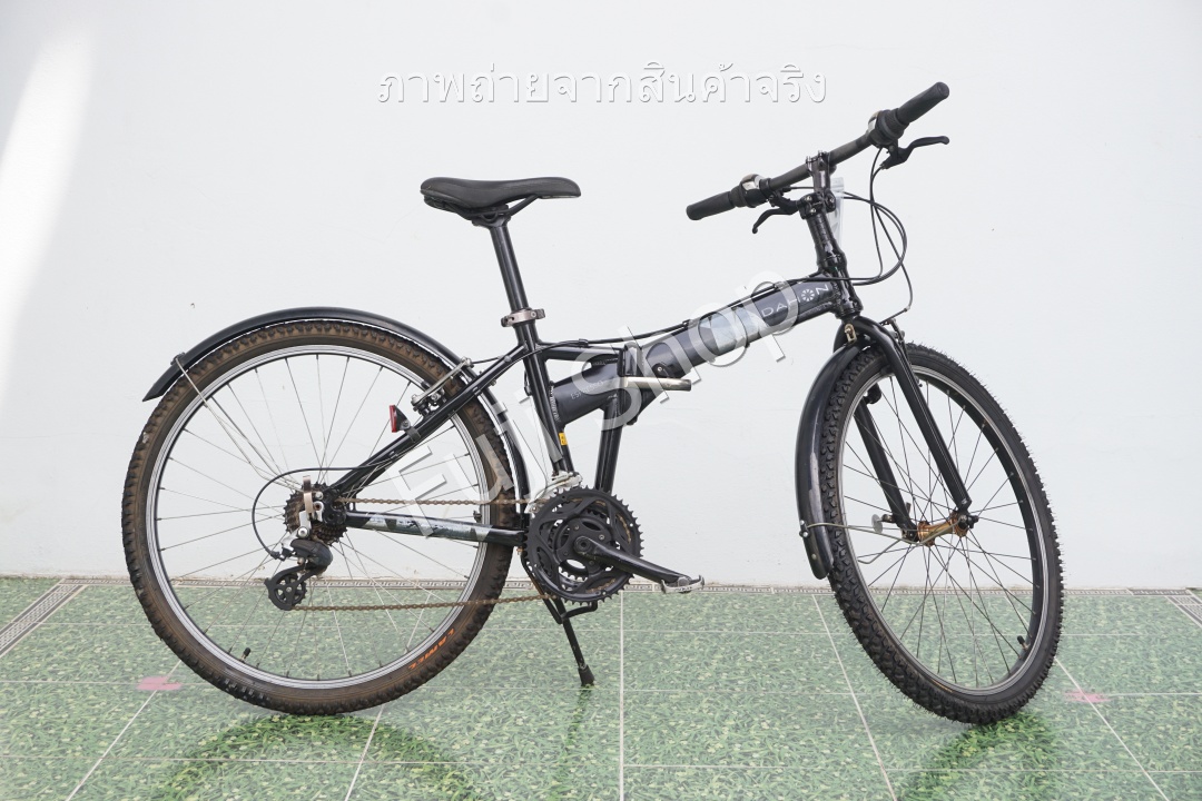 จักรยานพับได้ญี่ปุ่น - ล้อ 26 นิ้ว - มีเกียร์ - อลูมิเนียม - Dahon Espresso - สีดำ [จักรยานมือสอง]