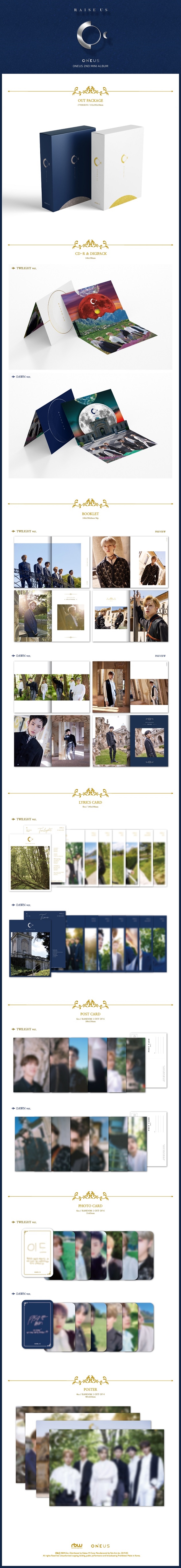 [PRE-ORDER] ONEUS - 2nd Mini Album "RAISE US"