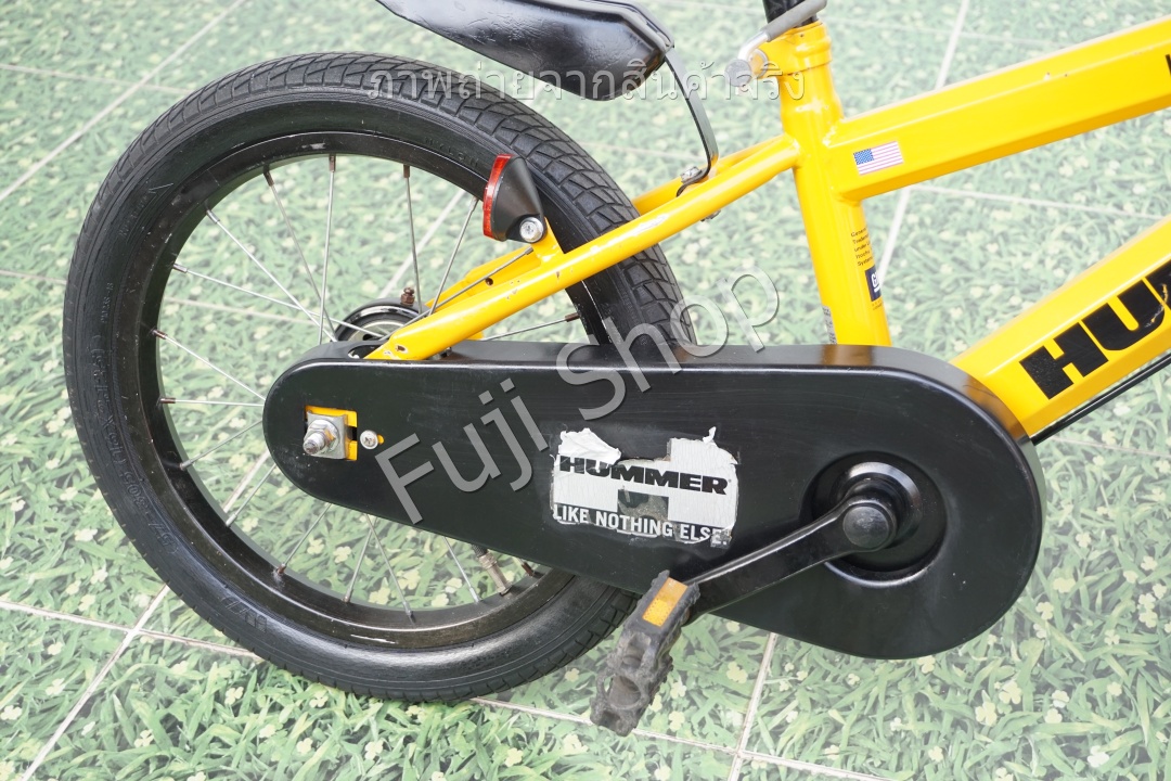 จักรยานเด็กญี่ปุ่น - ล้อ 16 นิ้ว - ไม่มีเกียร์ - Hummer - สีเหลือง[จักรยานมือสอง]