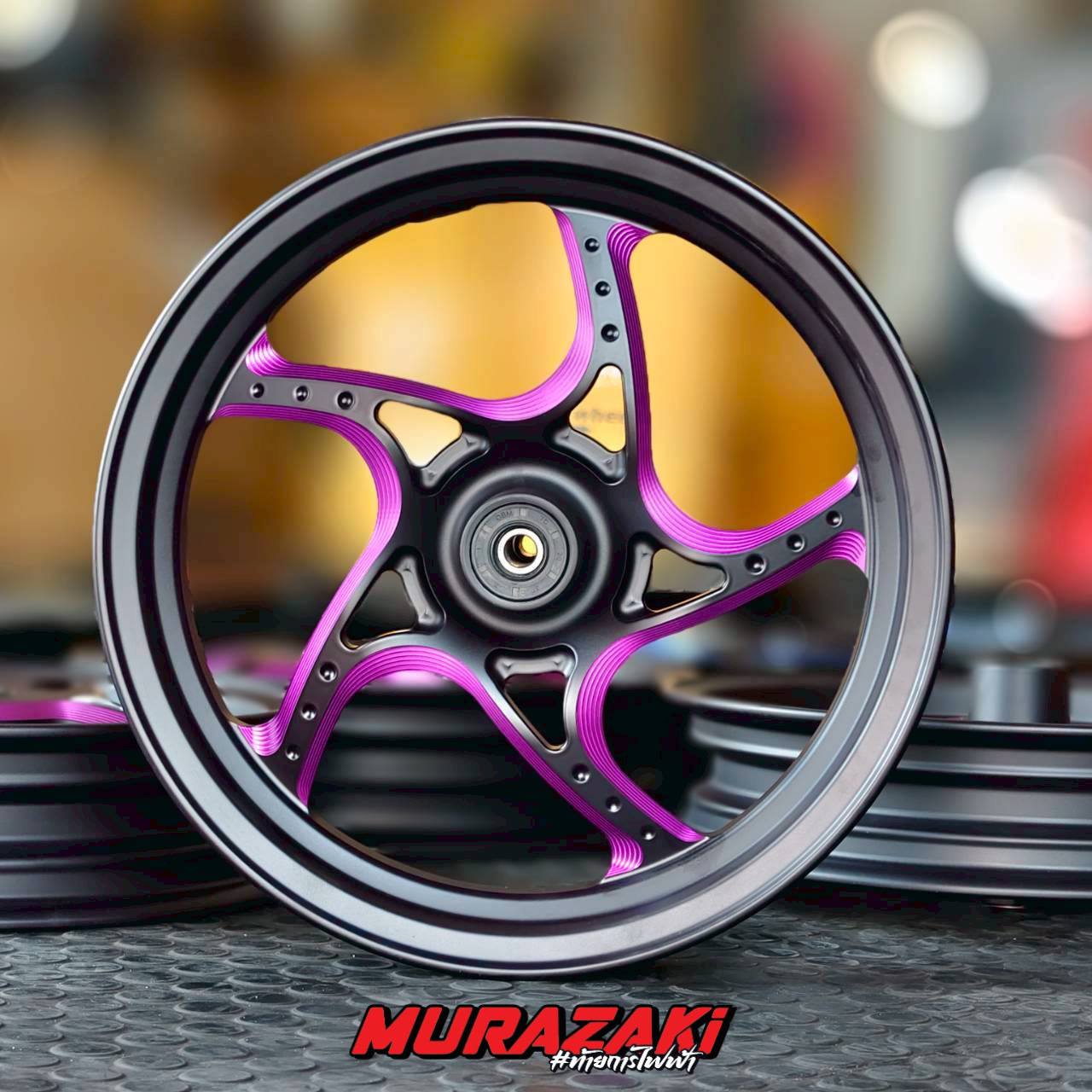 ล้อ Giorno งาน CNC แบบทูโทน รอบนี้มีเข้า 5 สี ม่วง,น้ำเงิน,ทอง,ส้ม,เขียว 4800.-