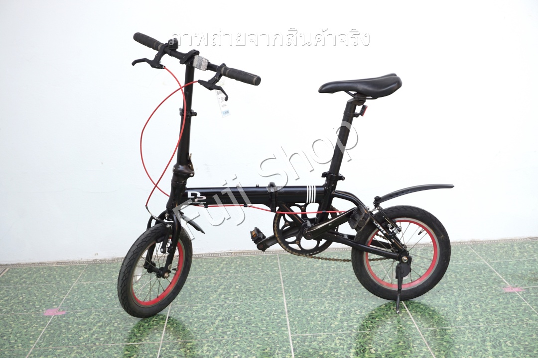 จักรยานพับได้ญี่ปุ่น - ล้อ 14 นิ้ว - ไม่มีเกียร์ - อลูมิเนียม - Deeper DE-Light8 - สีดำ [จักรยานมือสอง]