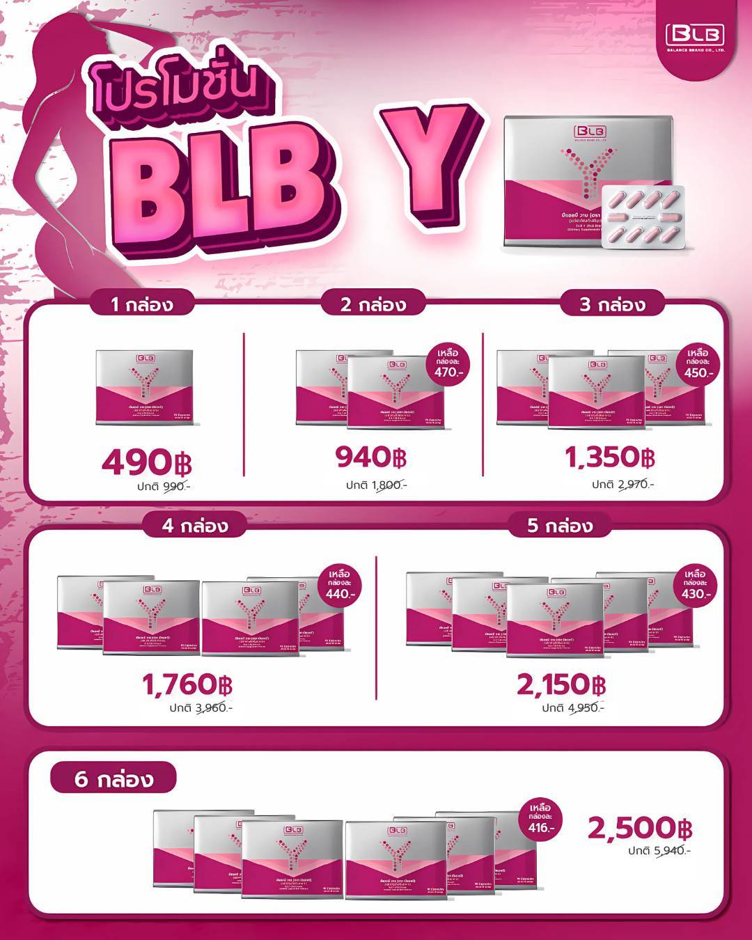 BLB Y มีโปรโมชั่นพิเศษ