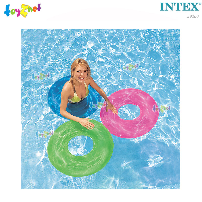 Intex Transparent Tube 30in (76 cm.) clear pink no.59260