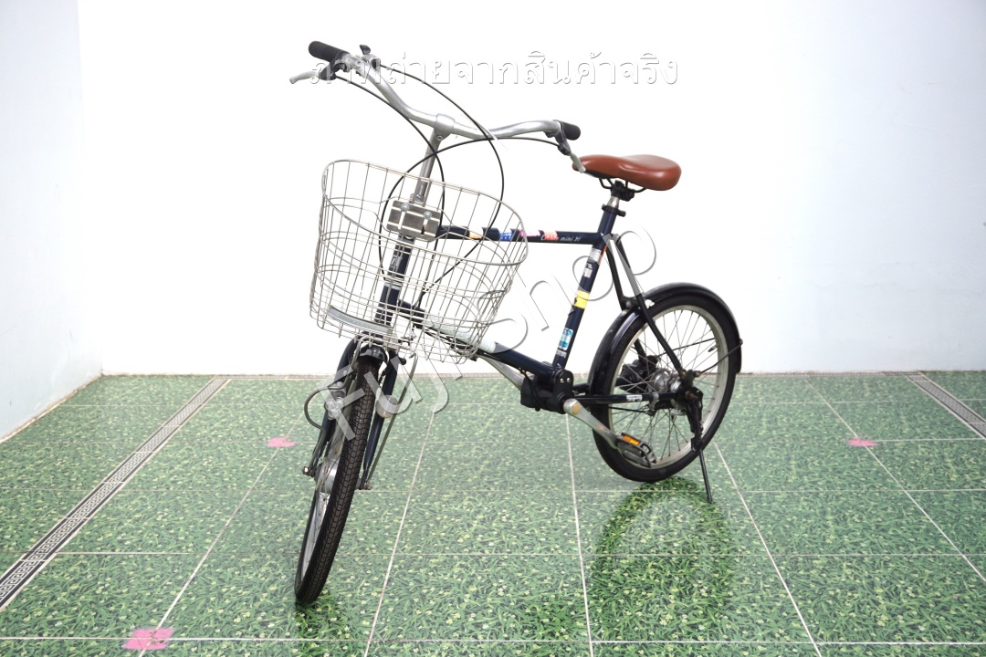 จักรยานญี่ปุ่น - ล้อ 20 นิ้ว - มีเกียร์ - เพลา-Marushi - สีน้ำเงิน [จักรยานมือสอง]