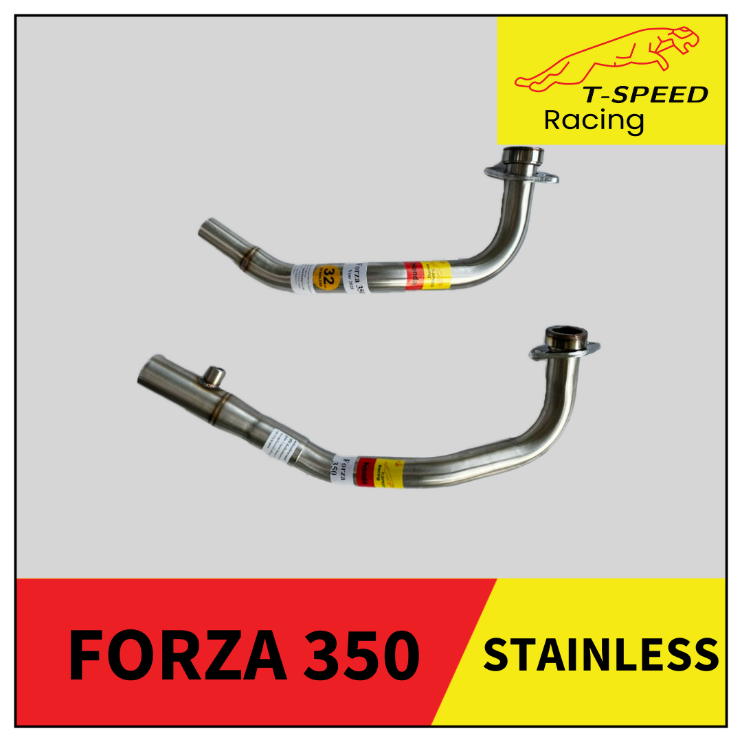 คอท่อ Honda FORZA 350 🔩 Stainless steel แท้ เกรด 304 หนา: 1.2 มิลลิเมตร มีขนาดให้เลือก: Size 32 m.m. สั้น ราคา 700 บาท Size 32 m.m. ยาวกรวย+เซนเซอร์ ราคา 800 บาท