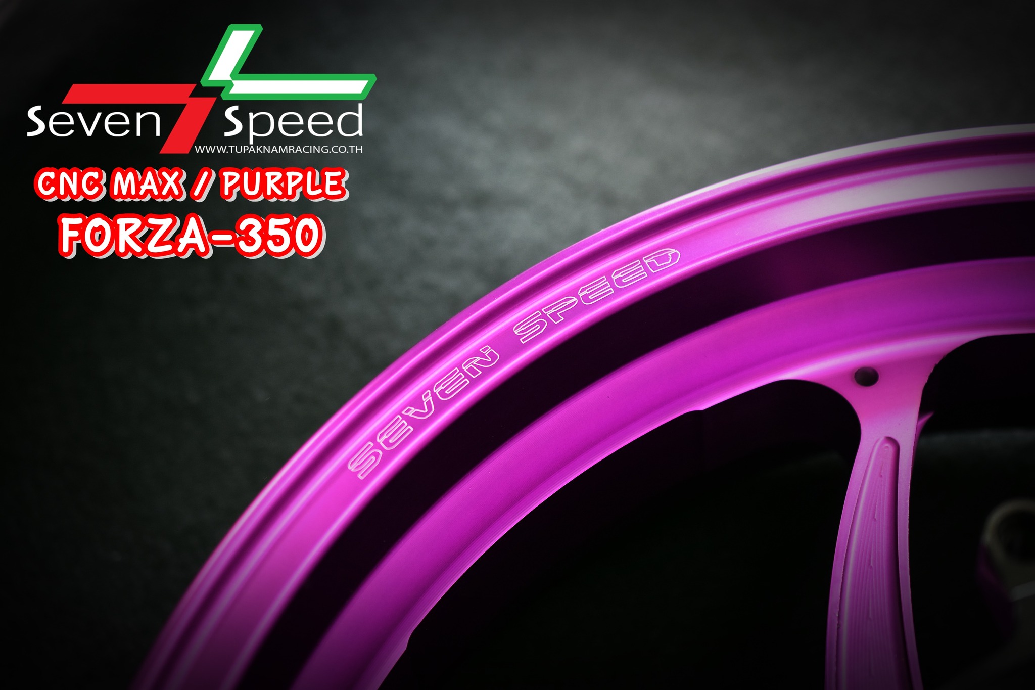 CNC MAX FORZA-350 สีด้าน ล้อแม็ก forza350 sevenspeed - งานตรงรุ่น ไม่ต้องแปลงรถ - งานไทยแท้ เกรดพรีเมี่ยม - ผลิตจากวัตถุดิบคุณภาพสูงด้วยเครื่องจักรที่ทันสมัย - ชิ้นงานมีความละเอียดสวยงาม - มีความสวยงาม แข็งแรง ทนทาน ราคา 9,800 บาท