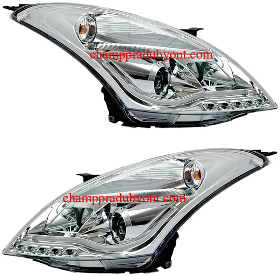 ไฟหน้าโปรเจคเตอร์ SUZUKI SWIFT ECO 12-16 ขาว LED ยาว
