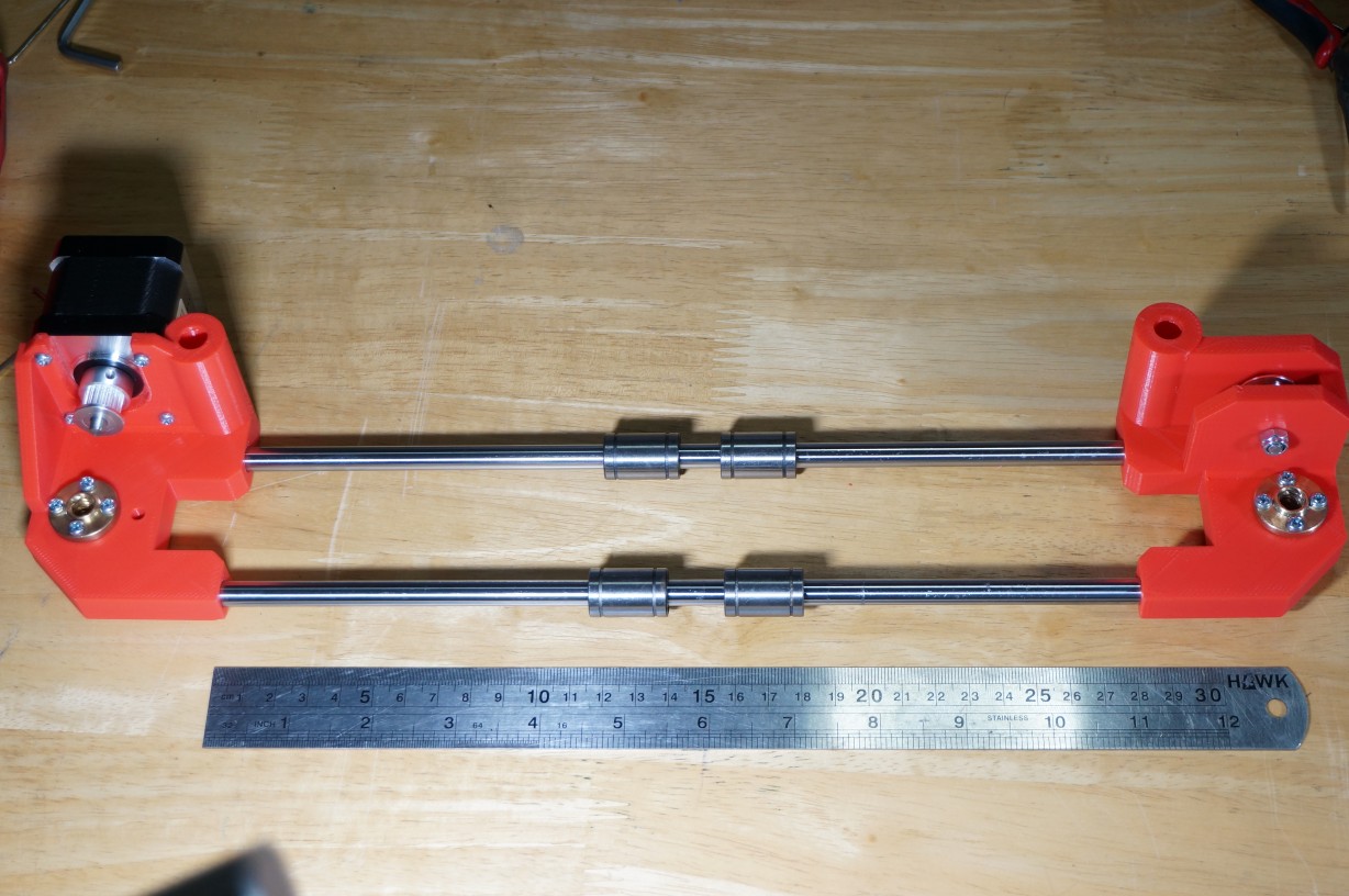 ชุดยึดมอเตอร์และใส่ pulley แกน X