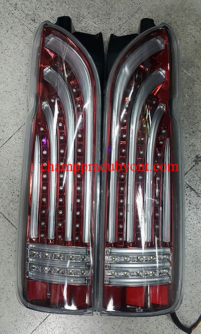ไฟท้าย TOYOTA HIACE COMMUTER 05-16 แดง LED (V.4)