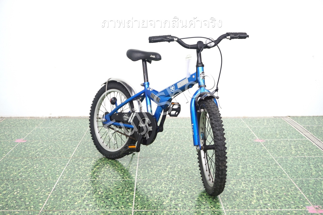 จักรยานเด็กญี่ปุ่น- ล้อ 18 นิ้ว - ไม่มีเกียร์ - Jeep - สีน้ำเงิน [จักรยานมือสอง]