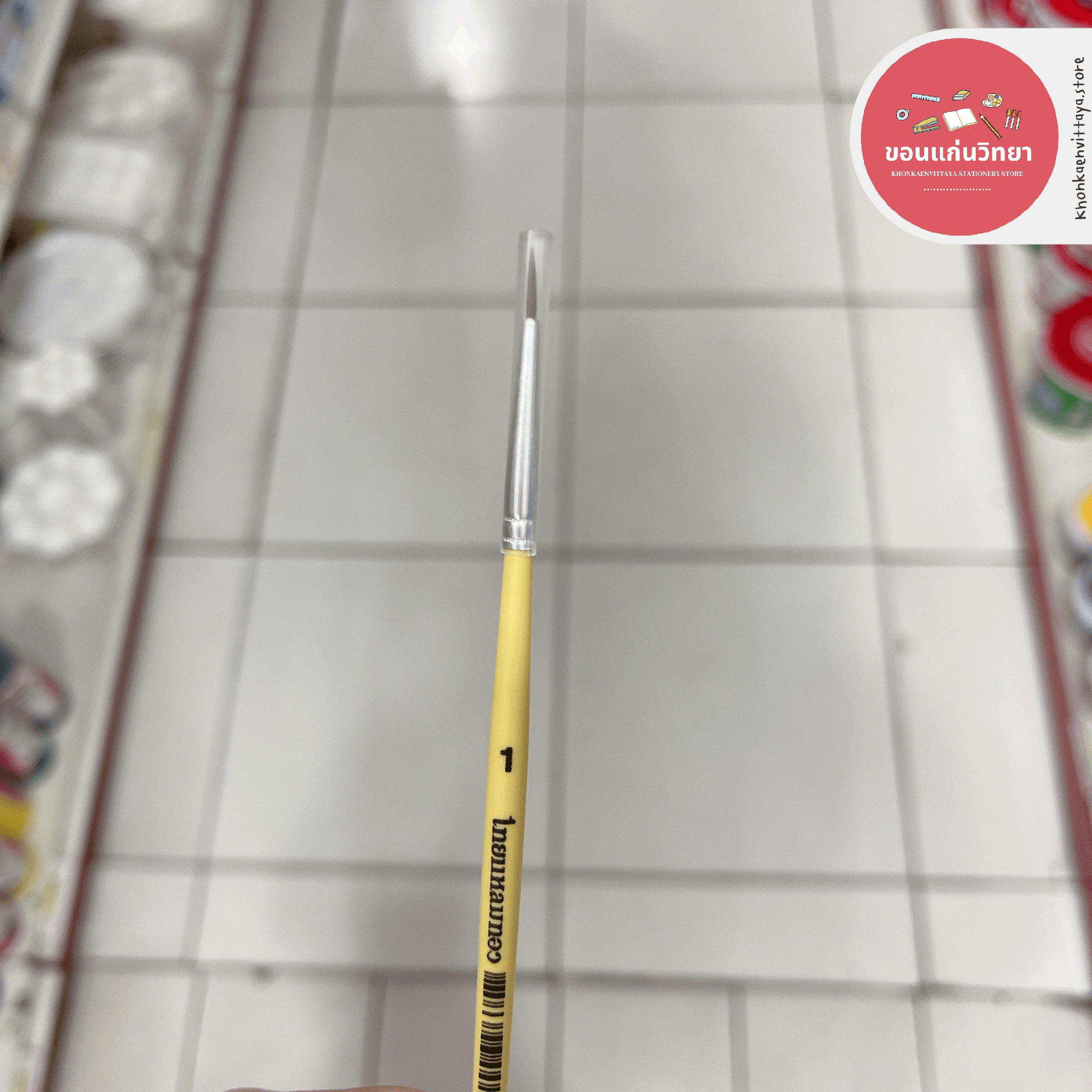 พู่กันกลม Round Brush ไทยแหลมทอง Thai Laem Thong รุ่น หัวกลม เบอร์ 0-12 จำนวน 1 ด้าม