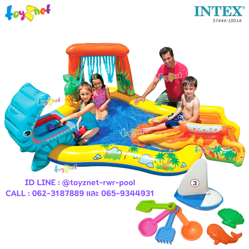 Intex Dinosaur Play Center 2.49x1.91x1.09 m no.57444 + Beach set
