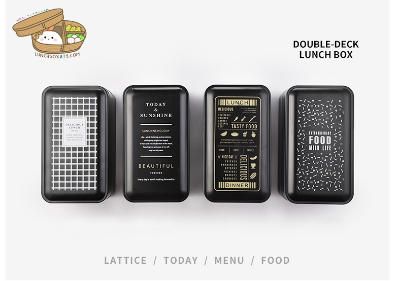New Pattern Microwave Japanese Lunch Box - กล่องข้าวญี่ปุ่นพลาสติกลายใหม่