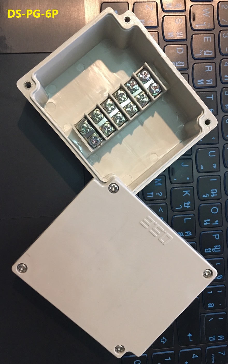 DS-PG-6P terminal block box HIBOX (กล่องพลาสติก พร้อมเทอร์มินอลบล็อก)