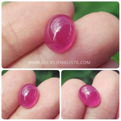 พลอยทับทิม Ruby sapphire พลอยเผาเก่า น้ำหนัก 5.47 กะรัต 1