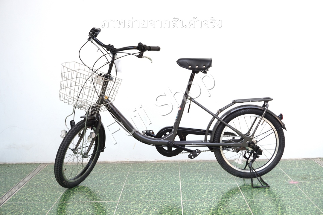 จักรยานแม่บ้านญี่ปุ่น - ล้อ 20 นิ้ว - มีเกียร์ - Bridgestone Bikke 2 - สีเทา [จักรยานมือสอง]