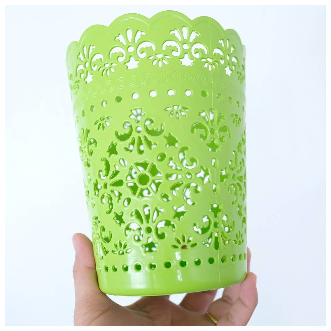 ตะกร้ากลมฉลุเล็ก No.64