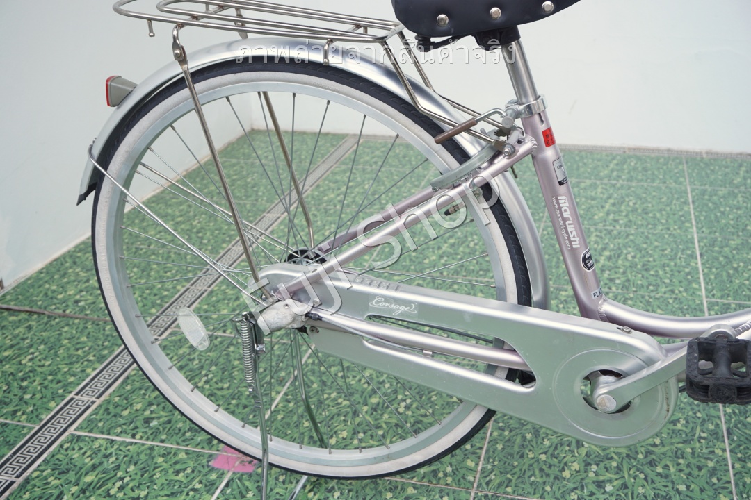 จักรยานแม่บ้านญี่ปุ่น - ล้อ 26 นิ้ว - เกียร์ดุม 3 สปีด - อลูมิเนียม - สีชมพู [จักรยานมือสอง]