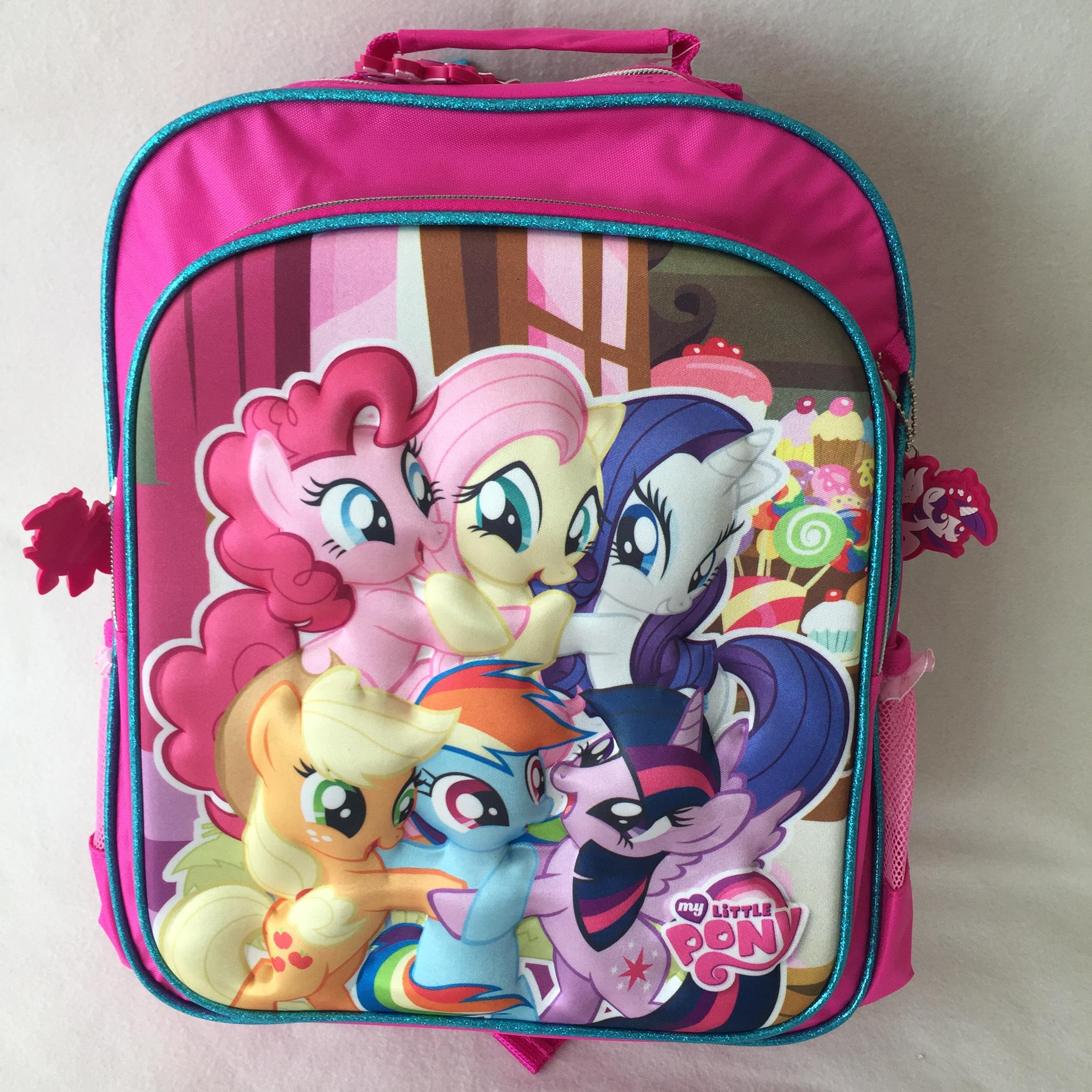 โพนี่ กระเป๋าเป้ 14 นิ้ว โพนี่ My Little Pony Backpack กระเป๋าสะพาย กระเป๋านักเรียน กระเป๋าเด็ก ชมพู 14 นิ้ว