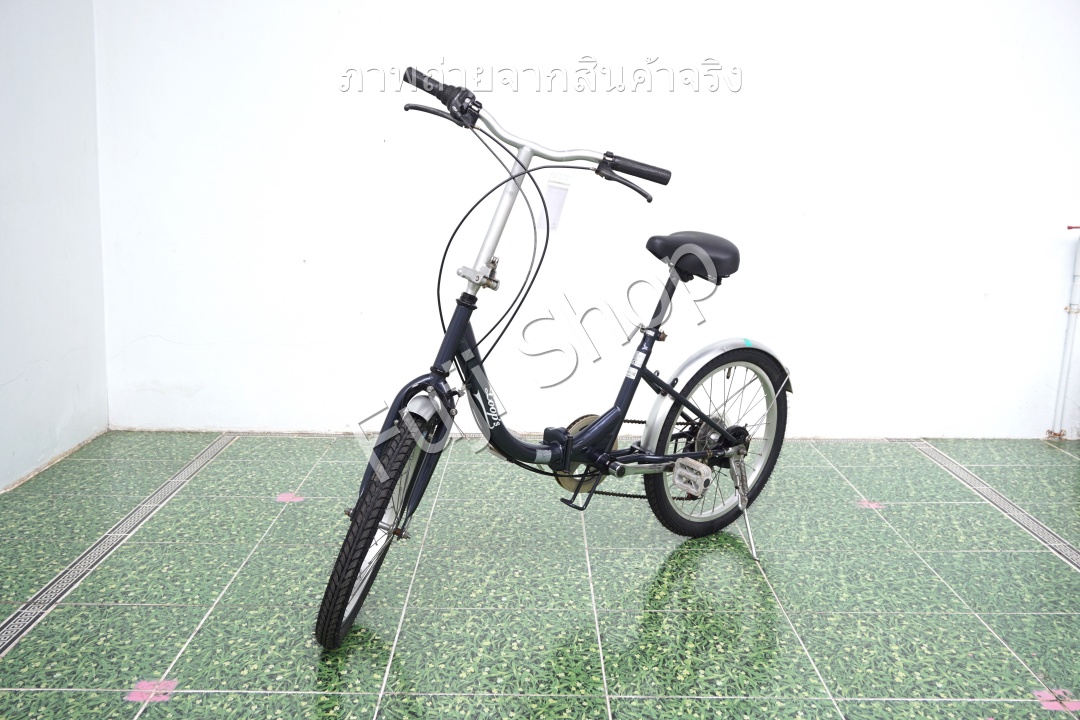 จักรยานพับได้ญี่ปุ่น - ล้อ 20 นิ้ว - มีเกียร์ - Loop's - สีน้ำเงิน [จักรยานมือสอง]