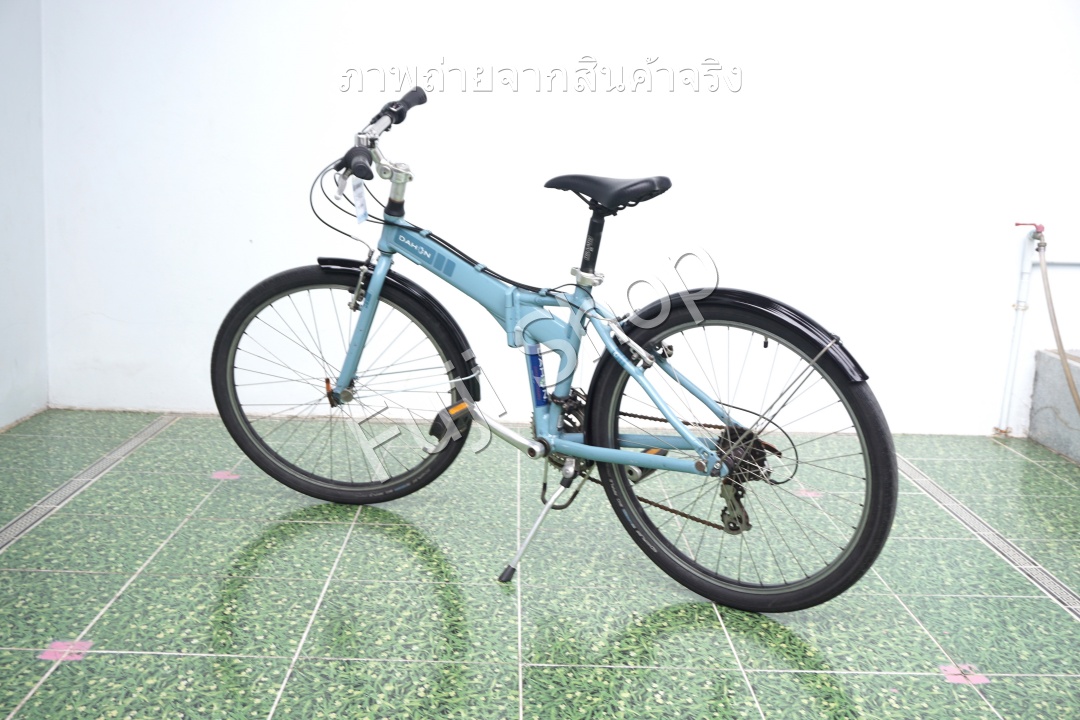 จักรยานพับได้ญี่ปุ่น - ล้อ 26 นิ้ว - มีเกียร์ - อลูมิเนียม - Dahon Espresso - สีฟ้า [จักรยานมือสอง]