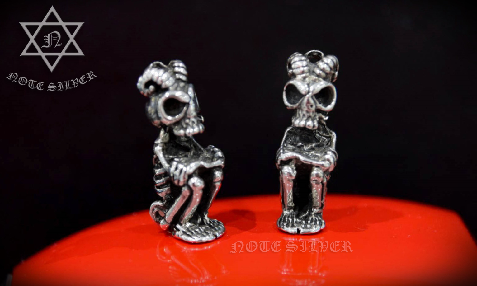 โมเดลแพะเด็ก บาโฟจูเนียร์ /ตัวละ Baphomet junior Sterling Silver 925 NSSV2219