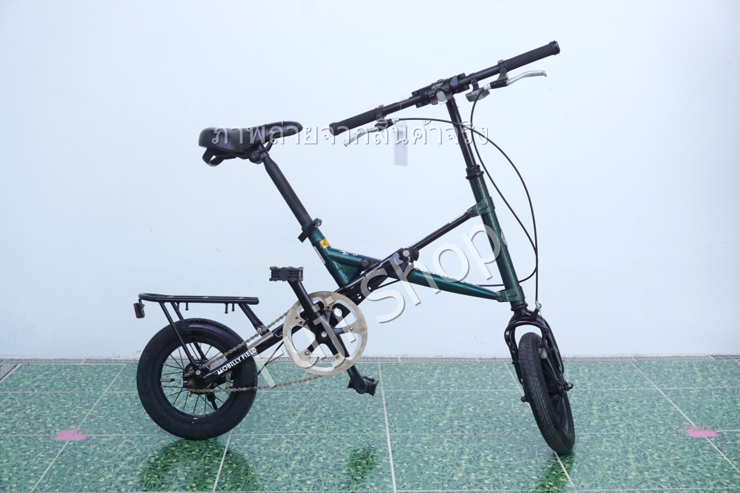 จักรยานพับได้ญี่ปุ่น - ล้อ 12.5 นิ้ว - ไม่มีเกียร์ -Harry Quinn Mobilly Field - สีเขียว [จักรยานมือสอง]