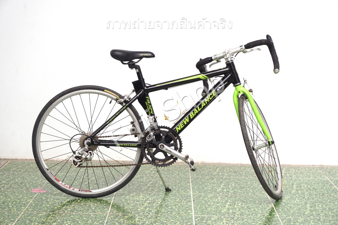 จักรยานเสือหมอบญี่ปุ่น - ล้อ 600c - มีเกียร์ - อลูมิเนียม - New Balance TAJ24 - สีดำ [จักรยานมือสอง]