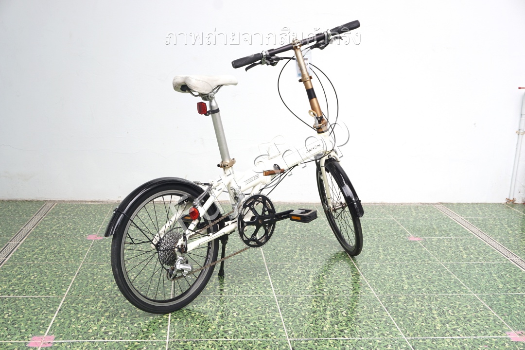 จักรยานพับได้ญี่ปุ่น - ล้อ 20 นิ้ว - มีเกียร์ - อลูมิเนียม - Dahon Vitesse P18 - สีขาว [จักรยานมือสอง]