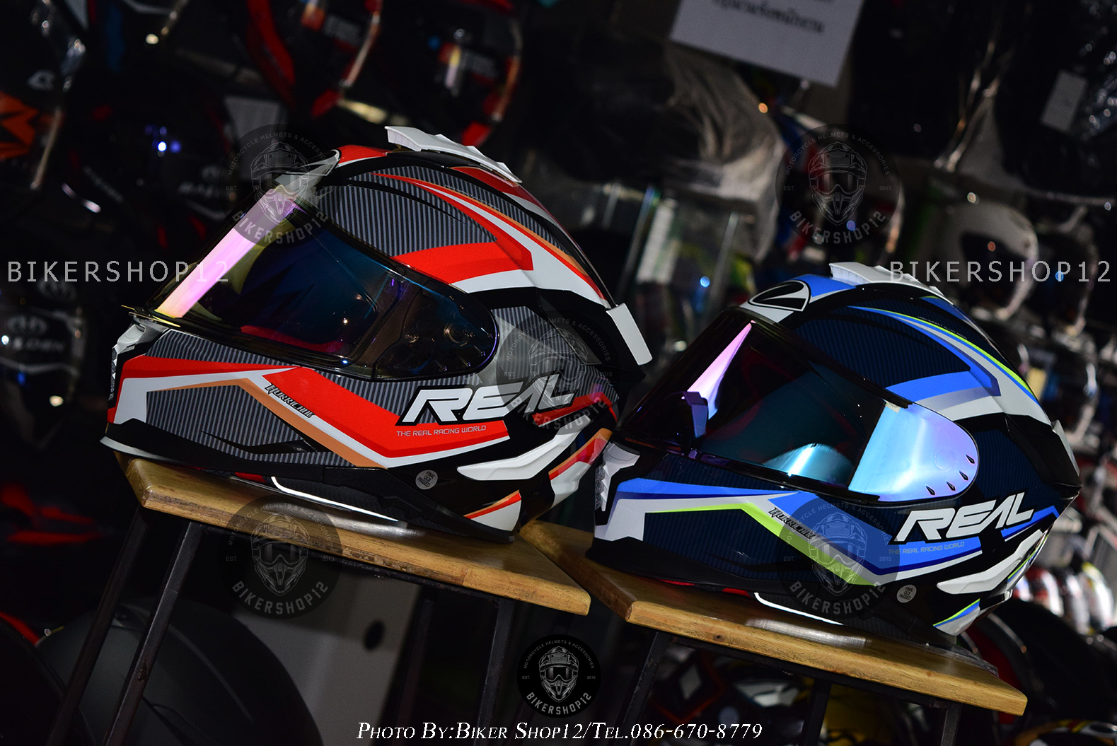 หมวกกันน็อค REAL รุ่น Hurricane Race X คละสี