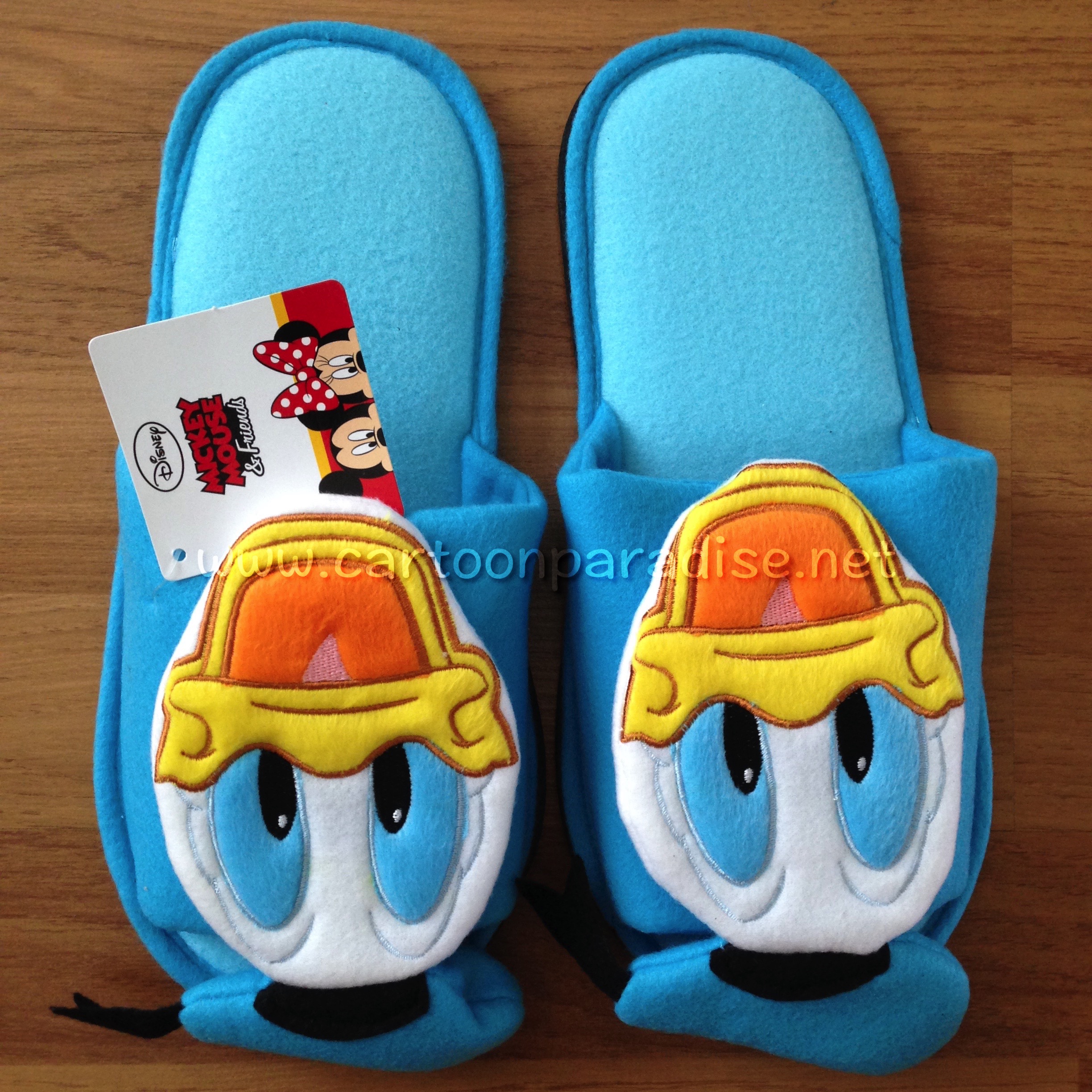 Mickey Mouse รองเท้าใส่ในบ้าน ดิสนีย์ โดนัล ดั๊กค์ ลิขสิทธิ์แท้ Disney Donald Duck Slippers Shoes Blue Free Size