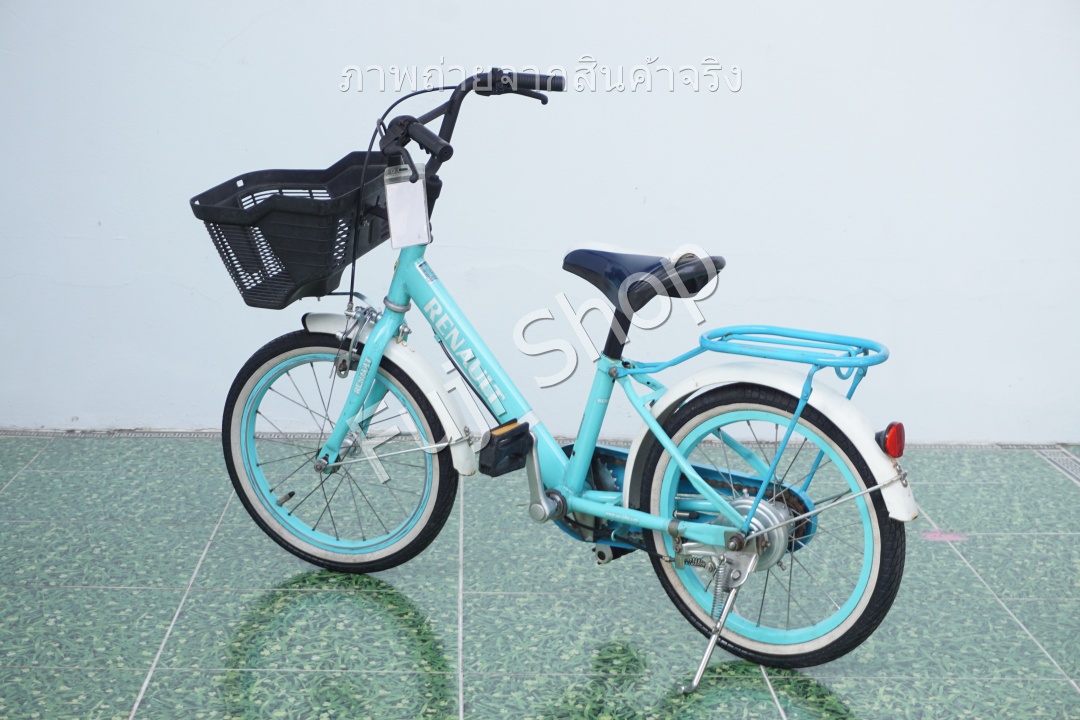 จักรยานเด็กญี่ปุ่น - ล้อ 16 นิ้ว - ไม่มีเกียร์ - Renault - สีฟ้า [จักรยานมือสอง]