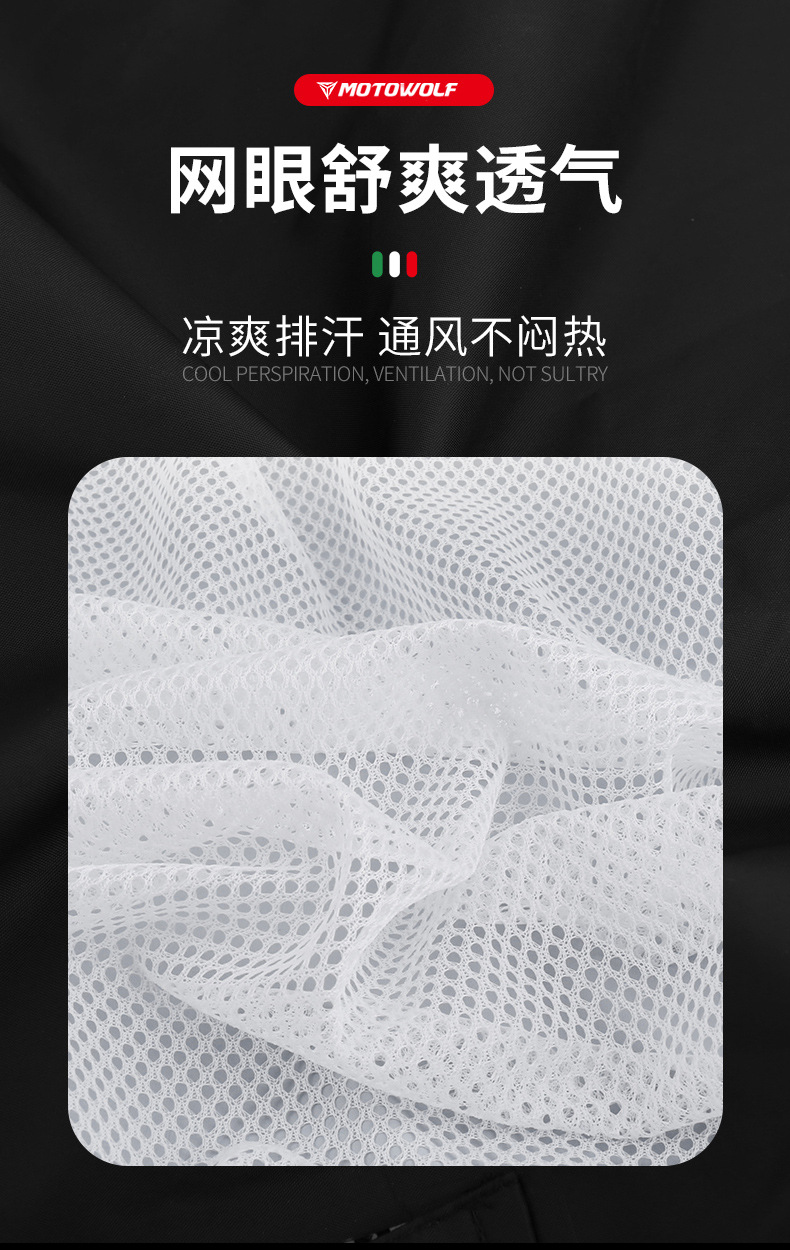 เสื้อและกางเกงกันฝน MOTOWOLF MDL0402