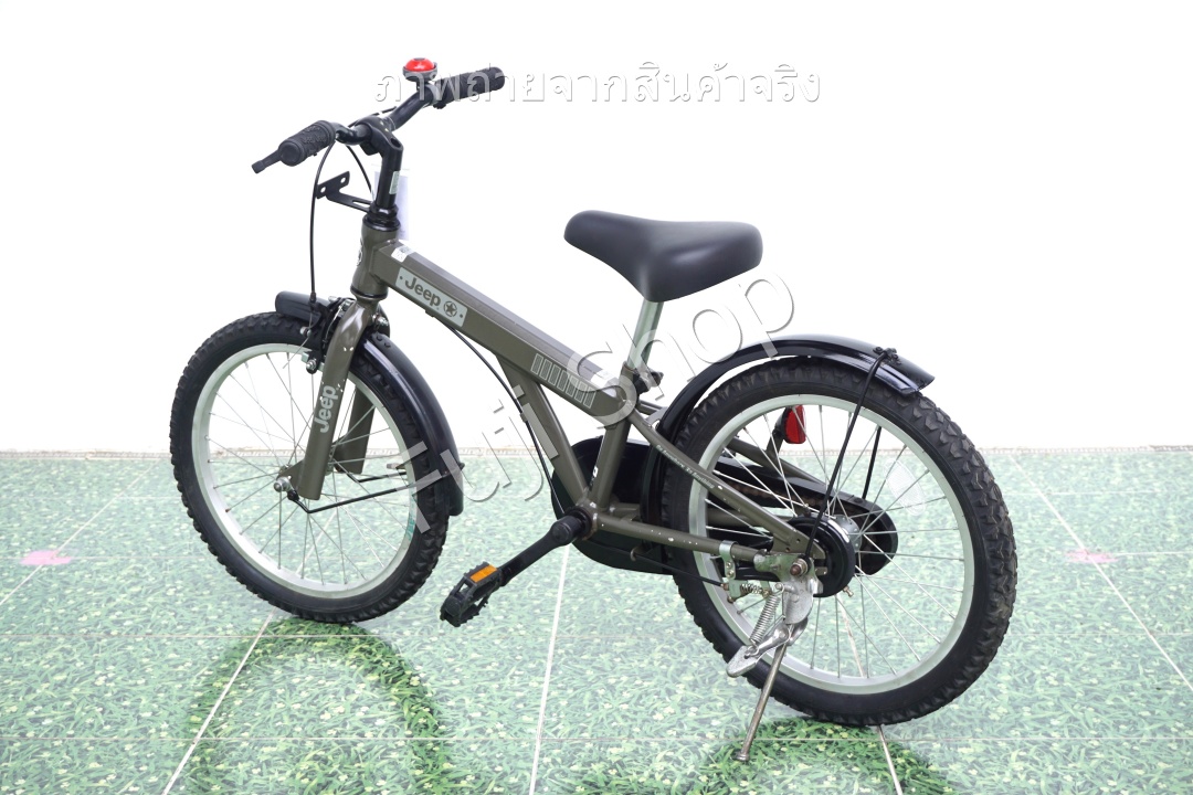 จักรยานเด็กญี่ปุ่น- ล้อ 18 นิ้ว - ไม่มีเกียร์ - Jeep - สีเขียว [จักรยานมือสอง]