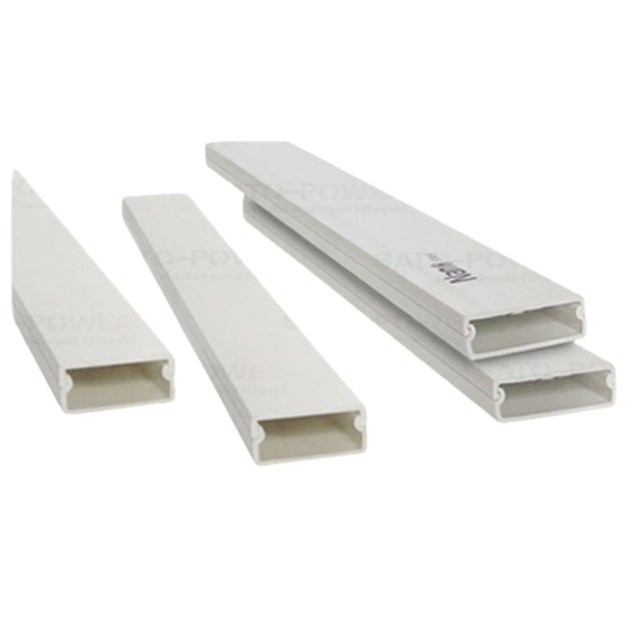 รางเก็บสายไฟอเนกประสงค์ NANO DT1625 ขนาด 16*25 ยาว 100ซม. สีขาว รางเก็บสายไฟเหลี่ยม