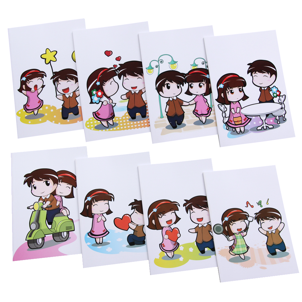Writing Notebooks A5 with PP Covers Be My Love Pattern