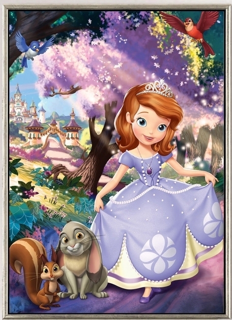 girl-2006 *สินค้าหมด* ชุดภาพติดคริสตัลกลม ลายเจ้าหญิงโซเฟีย ( งานติดเต็มภาพ ) ขนาด 40*55 ซม. คริสตัลกลม 36 สี อุปกรณ์ครบชุด