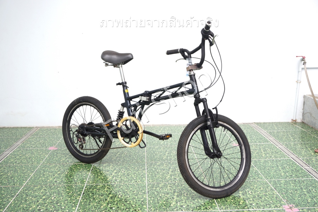 จักรยานพับได้ญี่ปุ่น - ล้อ 20 นิ้ว - มีเกียร์ - มีโช๊ค - อลูมิเนียม - สีเทา [จักรยานมือสอง]