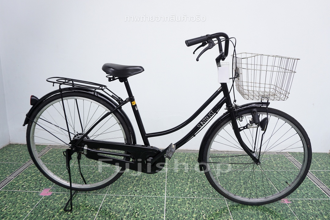จักรยานแม่บ้านญี่ปุ่น - ล้อ 26 นิ้ว - ไม่มีเกียร์ - Suntrust - สีดำ [จักรยานมือสอง]
